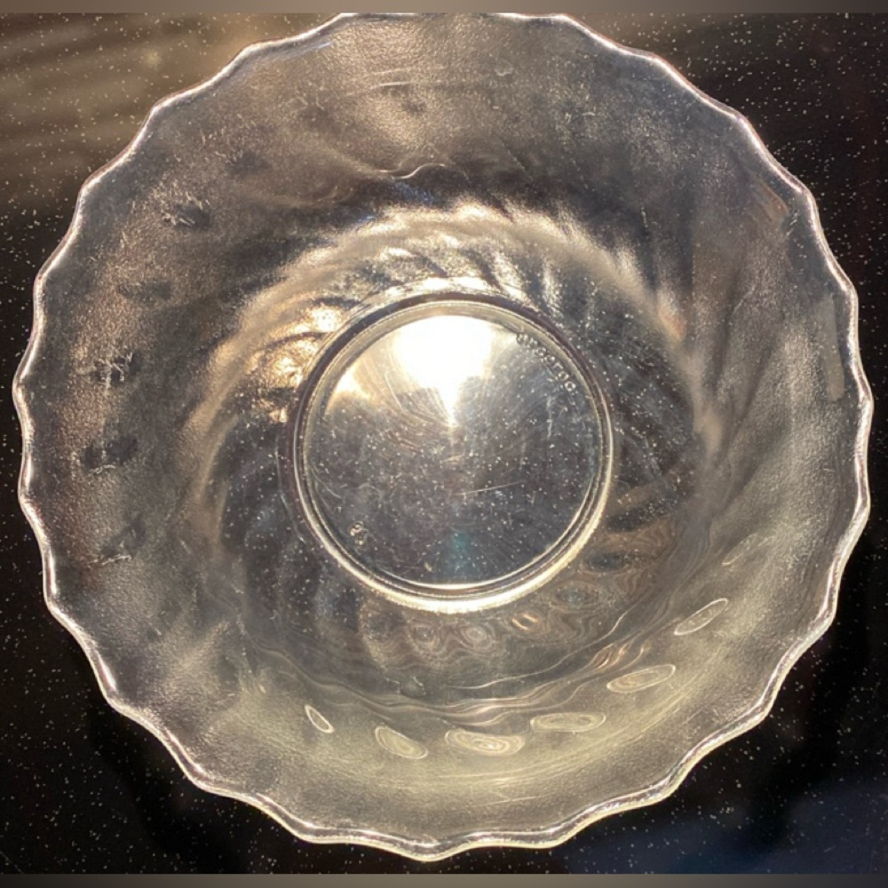 Vintage Rare Find Arcoroc France Fluted Clear Glass Bowls - set of 4